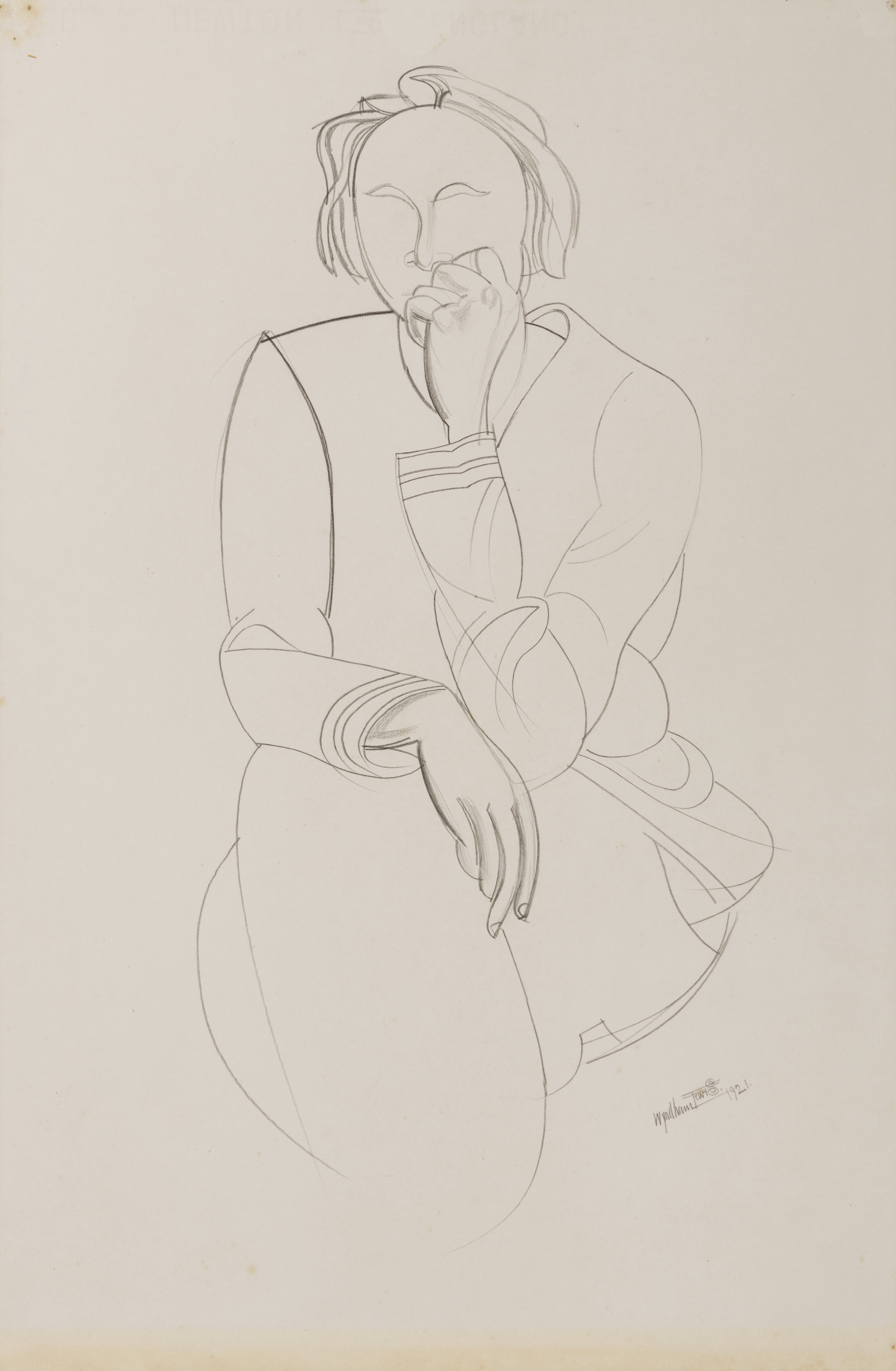 Portrait of a Woman (Edith Sitwell?)